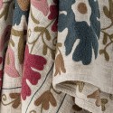 plaid brode floral coton bloomingville ceva