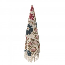 plaid brode floral coton bloomingville ceva