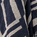 plaid bleu marine cooton recycle bloomingville frankie