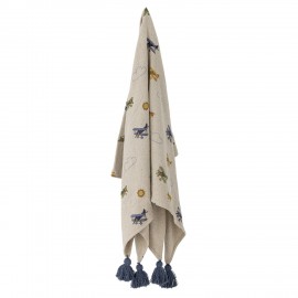 plaid enfants coton recycle avions bloomingville plane
