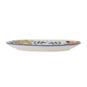plat de service gres peint main motif floral bloomingville lynna
