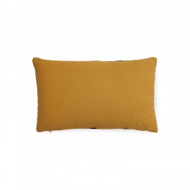 coussin salon chic velours reyures jaune orange hk living striped
