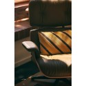 coussin salon chic velours reyures jaune orange hk living striped