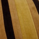 coussin salon chic velours reyures jaune orange hk living striped