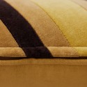 coussin salon chic velours reyures jaune orange hk living striped
