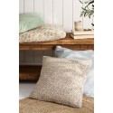 housse de galette de chaise coton vert fines rayures ib laursen