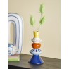 petit vase colore gres peint bloomingville kairi