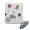 Plaid enfants coton recyclé Bloomingville Sweets