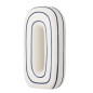 vase design ceramique blanc bleu rayures bloomingville mae