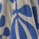 plaid chic bleu floral coton recycle bloomingville nevine