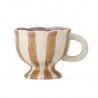 tasse gres ondule peint raye marron bloomingville willa