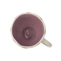 tasse gres ondule peint raye marron bloomingville willa