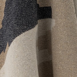 plaid contemporain coton recycle marron bloomingville maji