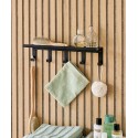 petite etagere murale portemanteau metal noir zeller present