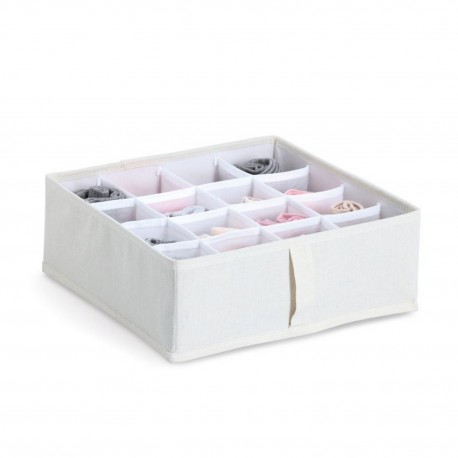 boite rangement chaussettes tiroirs vetements tissu zeller present