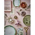 assiette artisanale gres naturel feuilles bloomingville jasper