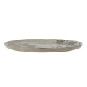 assiette artisanale gres naturel feuilles bloomingville jasper