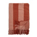 plaid coton recycle rayures rouge orange bloomingville frello