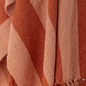 plaid coton recycle rayures rouge orange bloomingville frello