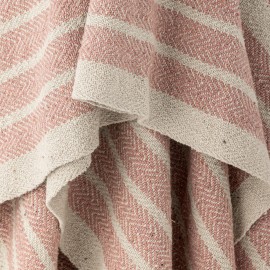 plaid rose clair coton recycle bloomingville monta