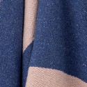 plaid coton recycle bleu rose bloomingville cadeo