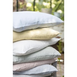 housse de coussin lin blanc ecru creme ib laursen 50 x 50 cm