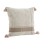 housse coussin coton 50 x 50 pompons tartan rose pastel madam stoltz housse coussin coton 50 x 50 pompons tartan rose pastel madam stoltz