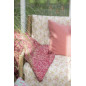 ib laursen housse de coussin rectangulaire lin uni rose poudre