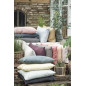 ib laursen housse de coussin rectangulaire lin uni rose poudre