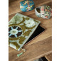 pochette ipad coton brodee fleurs vert madam stoltz