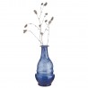 petit vase verre recycle bleu madam stoltz