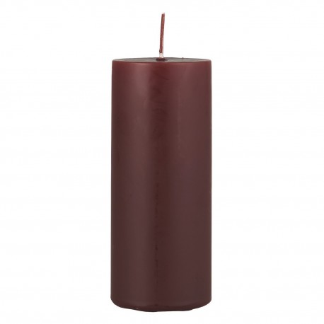 grande bougie cylindre brun marron fonce ib laursen