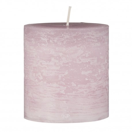 ib laursen bougie rustique cylindre rose clair pastel bonbon