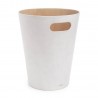 umbra 82780-668 woodrow corbeille a papier en bois blanche