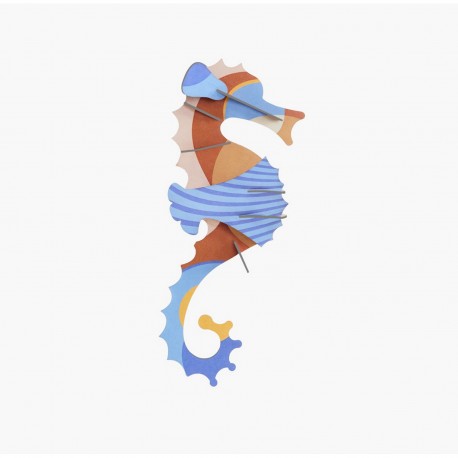 hippocampe decoration carton studio roof seahorse