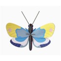 papillon monarque jaune en carton decoration murale studio roof