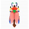 insecte geant rose carton decoration murale studio roof