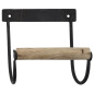 porte papier wc mural vintage campagne metal noir bois ib laursen