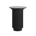 table appoint ronde noir marbre style art deco classique chic nordal