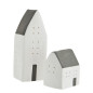 Petites maisons porcelaine avec led Madam Stoltz set de 2