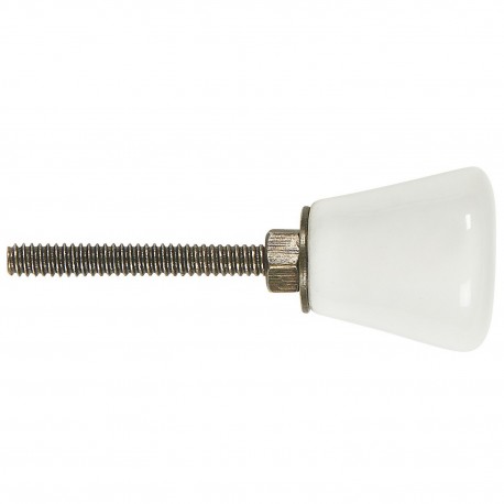 bouton de placard ceramique blanc vintage ib laursen