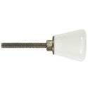 bouton de placard ceramique blanc vintage ib laursen