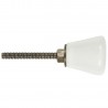 bouton de placard ceramique blanc vintage ib laursen