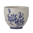 tasse a cafe peinte main fleur bleu bloomingville petunia