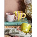 petit mug enfant gres peint rose bloomingville nini
