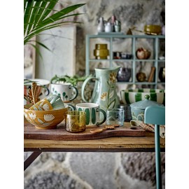 Tasse grès peint main fleurs Bloomingville Tangier