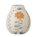 vase peint motif floral gres bloomingville taza
