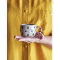 mini tasse gres peint main pois vert bloomingville nini