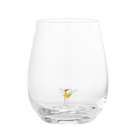 verre a eau decoration fleur bloomingville misa