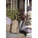 lanterne ronde decorative bois bambou tresse ib laursen